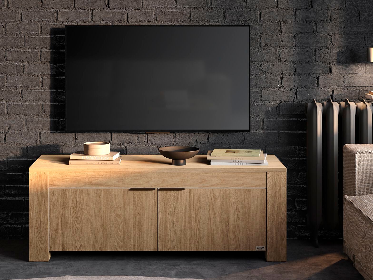 Шкаф / дубовый телевизор Mobili Fiver Rachele ARCH-00064116 - Вид №3