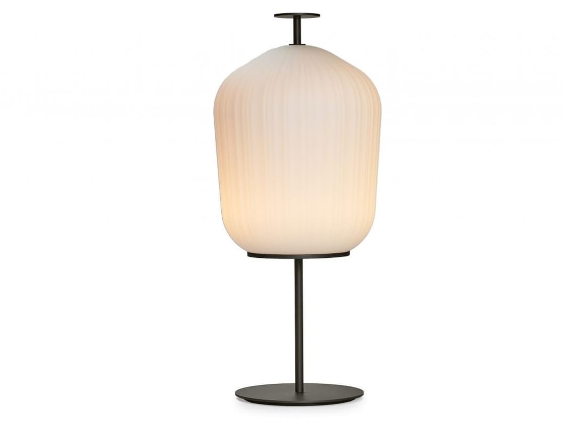 Алюминиевый и стеклянный светодиодный торшер Classicon Plissée ARCH-00095717 - Вид №3