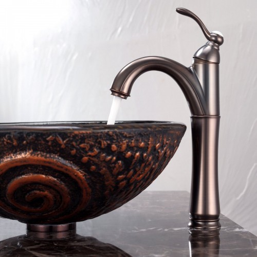 GV650-19mm-FVS1005BN Накладная раковина на столешницу  прямоугольная Krausru 