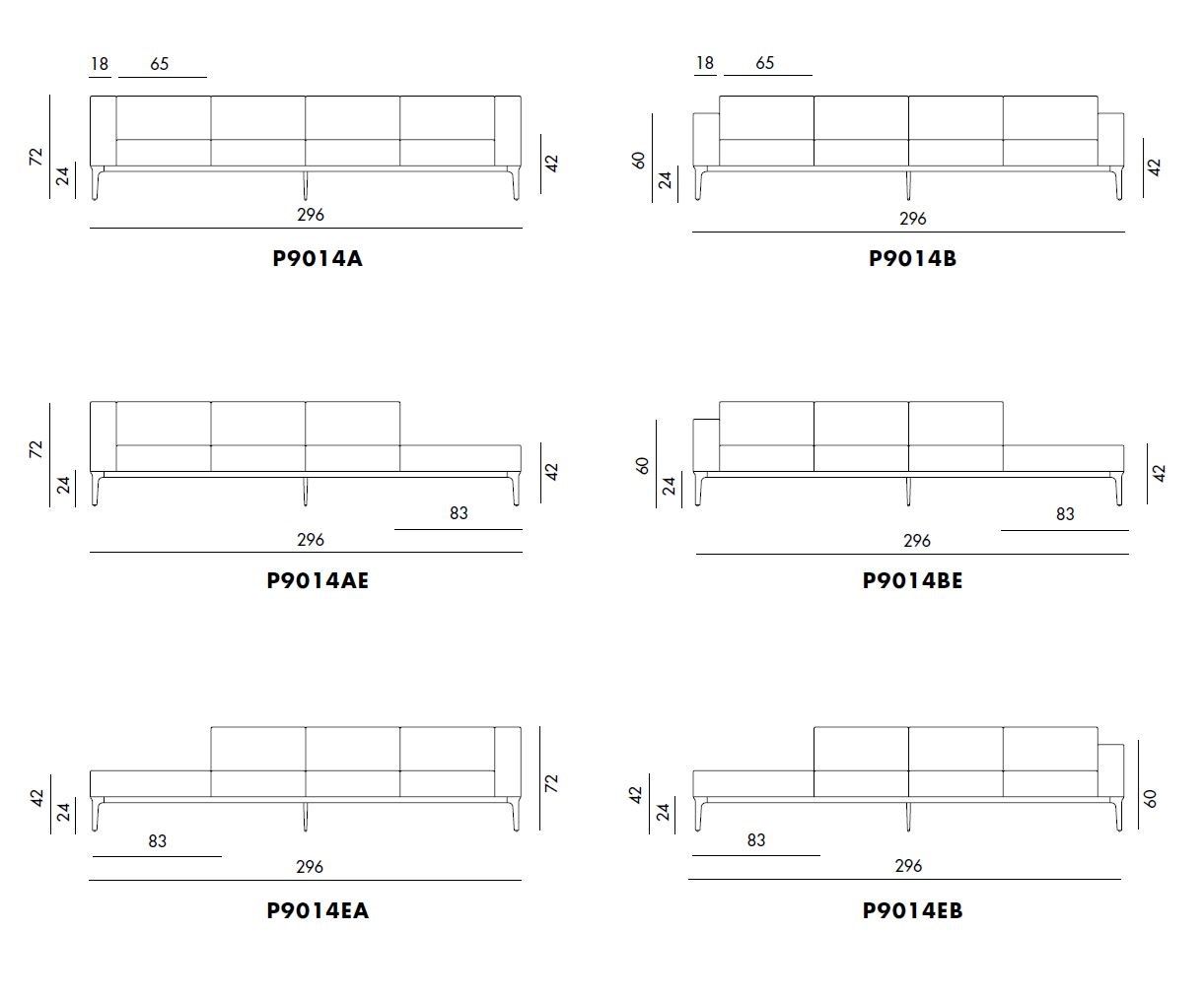 4-местный тканевый диван Sovet Italia тонкий ARCH-00059141 - Вид №15