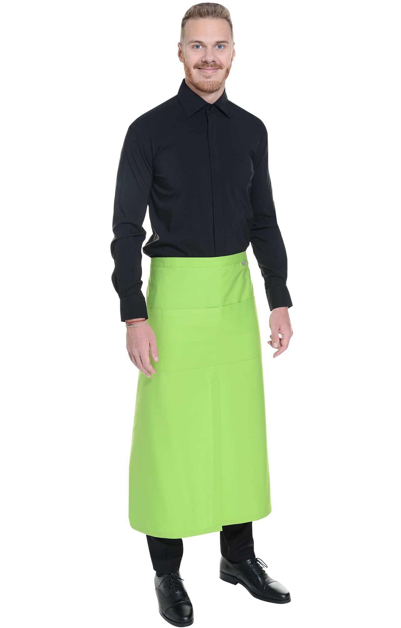 60402 Фартук удлиненный spring green (весенний зеленый) FLORA  Одежда для официантов  размер  - Вид №7