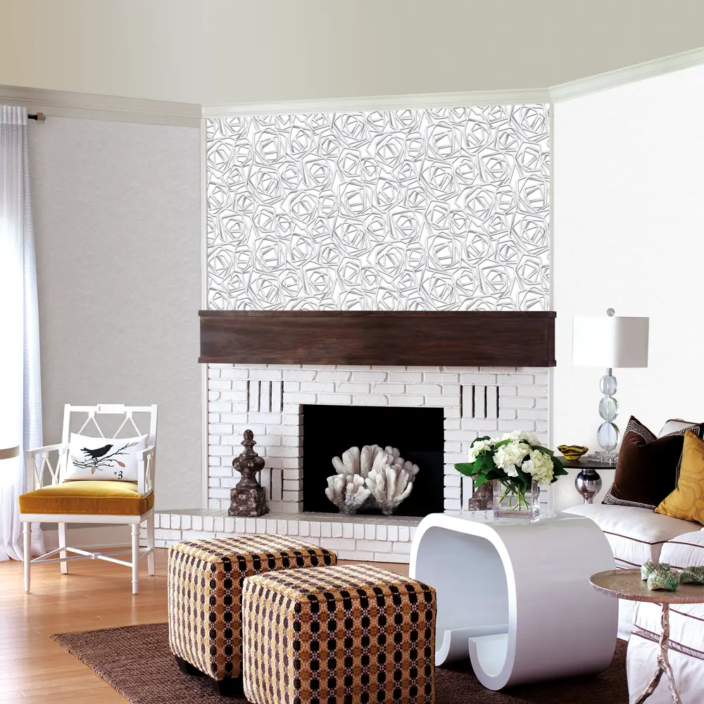 Обои флизелиновые Erismann Elegance белые 1.06 м 4538-5 82136452 STLM-2147244 - Вид №2