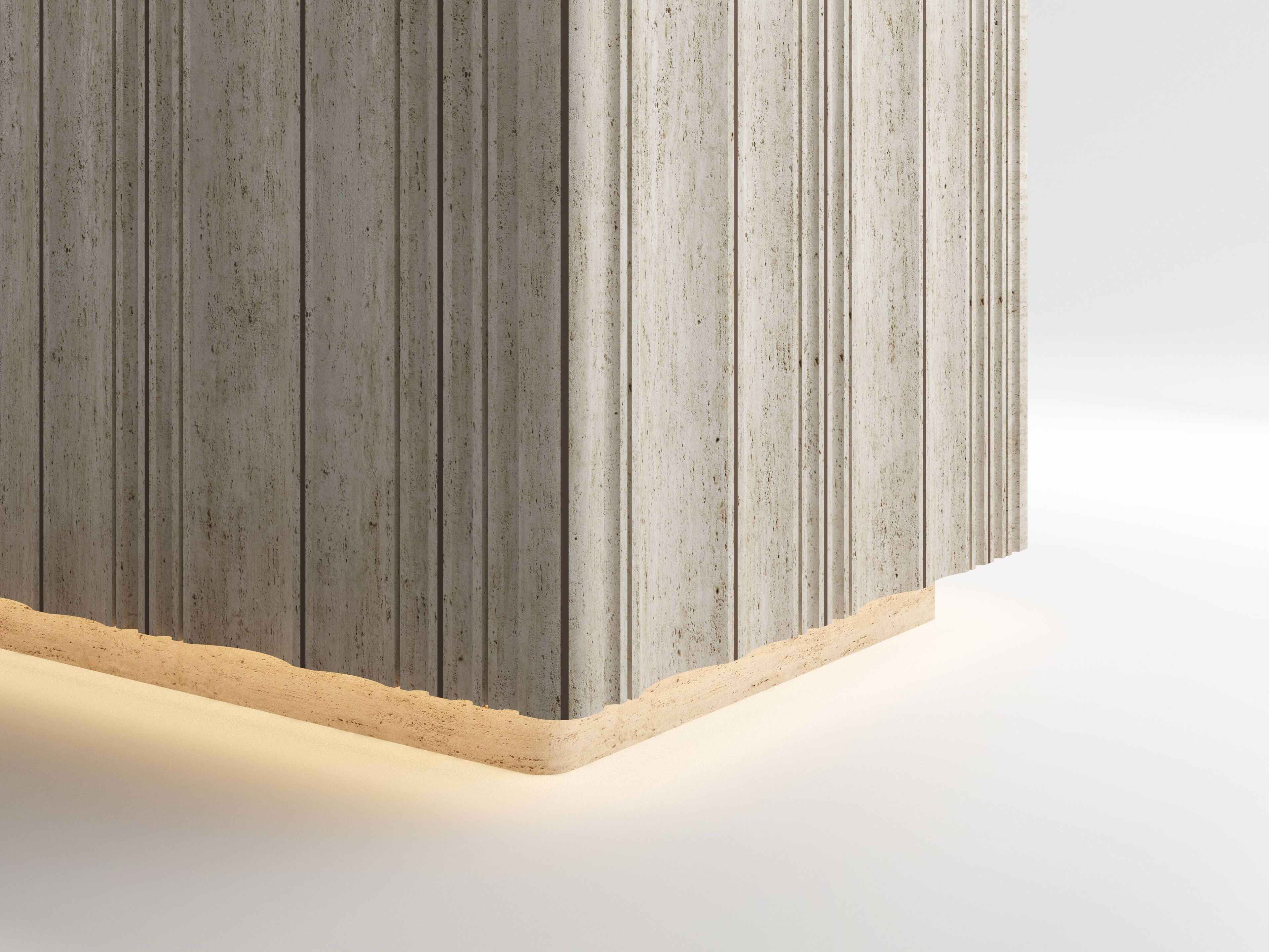 Прямоугольный стол из травертина Davani Purity ARCH-00042778 - Вид №10