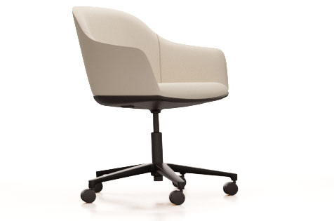 VITRA Кресло Softshell, пятизвездочная основа Ronan & Erwan Bouroullec, 2008 Vitraglobal sun-id-1986735