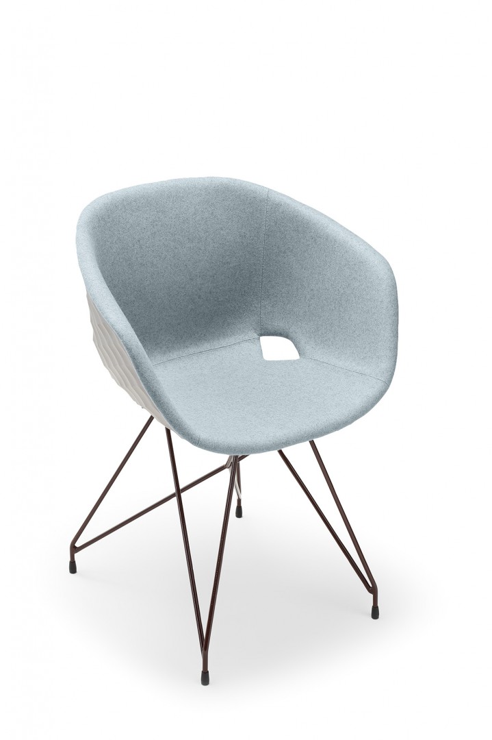 Uni-Ka 596M Кресло с каркасом из стальной проволоки. Обивка из полипропилена. Et al. Uni-ka