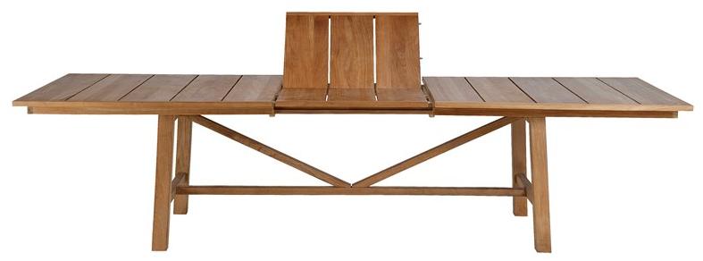 Unopiù Раздвижной прямоугольный стол из тика Synthesis Tatsy - Вид №1