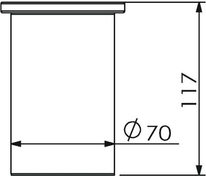 23029A Стакан настольный цвет хром LANGBERGER LUGANO - Вид №3