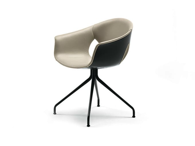 Кожаный стул с подлокотниками Poltrona Frau коллекция-столы и стулья ARCH-00127851 - Вид №1