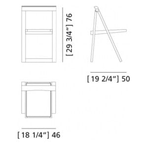 Складной стул из ясеня Morelato Contemporaneo ARCH-00051267 - Вид №10