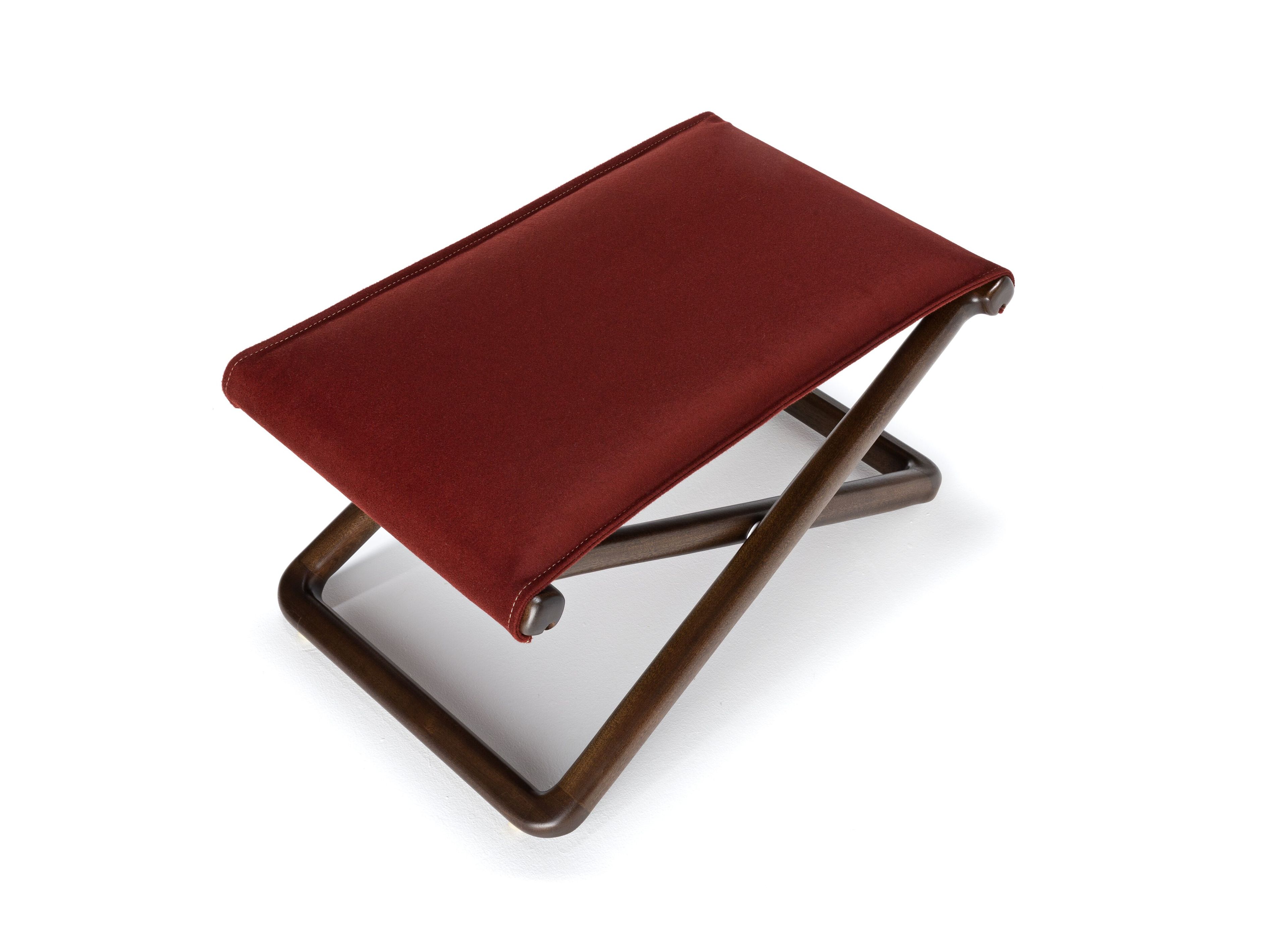 Прямоугольная Садовая подставка для ног из красного дерева и ткани Exteta Loro Piana Interiors, The Delight Chairs St. Moritz by Exteta ARCH-00106661 - Вид №7