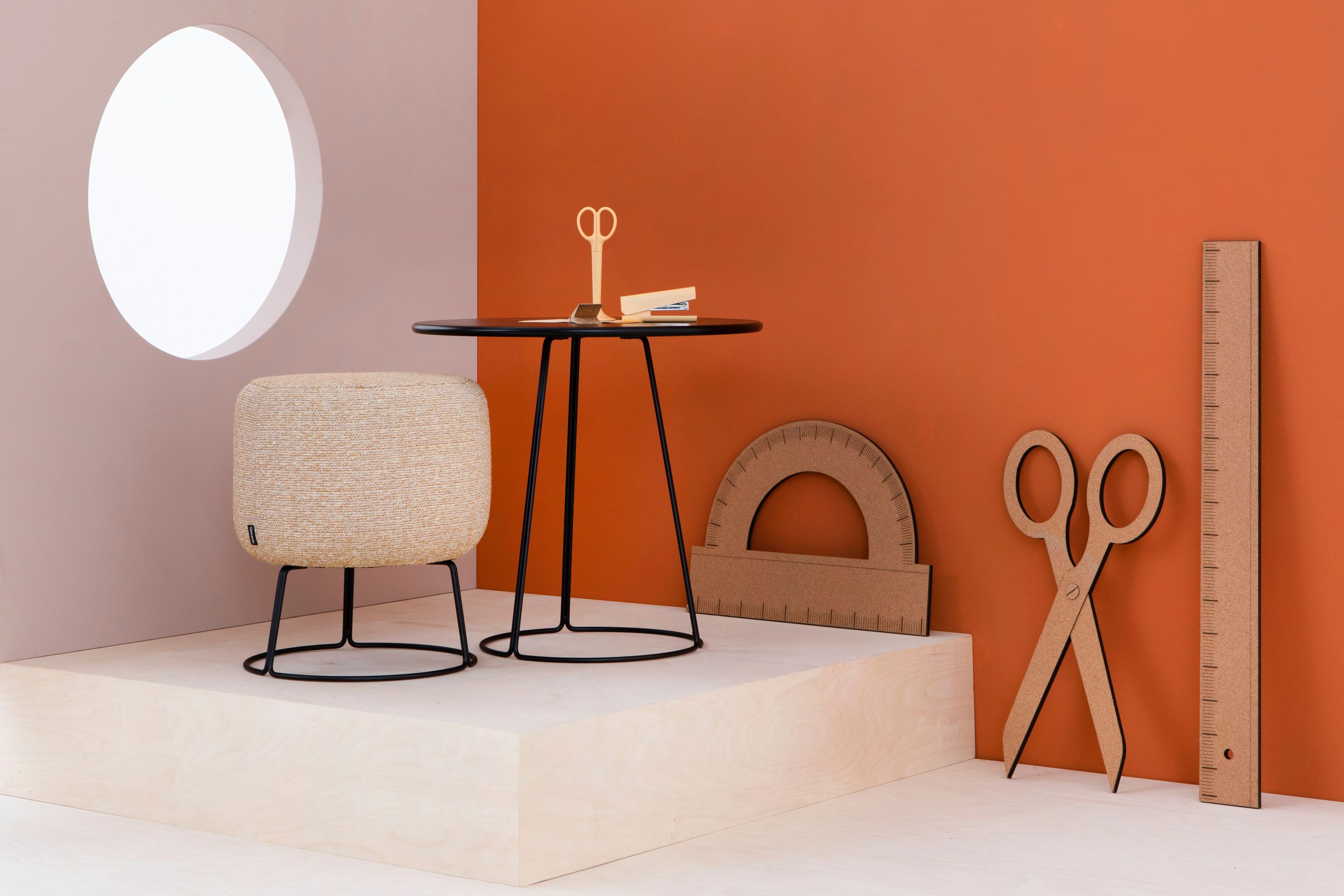 Круглый стол из стали и дерева Cascando Paddy ARCH-00126936 - Вид №2