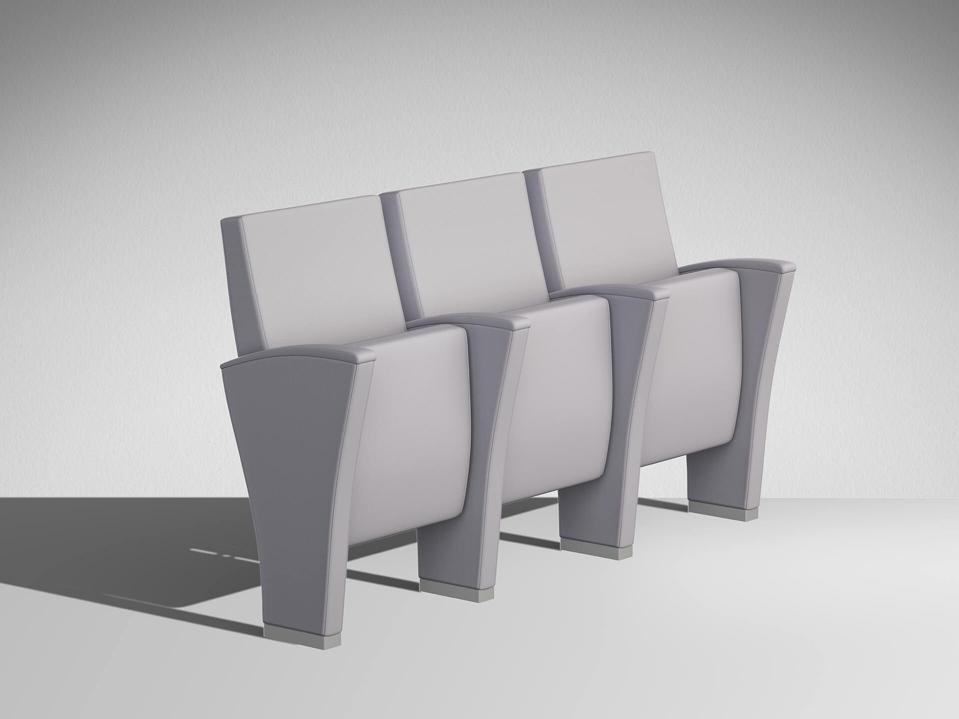 Кресло для аудитории из ткани с откидным верхом LAMM UNICA ARCH-00080779 - Вид №4