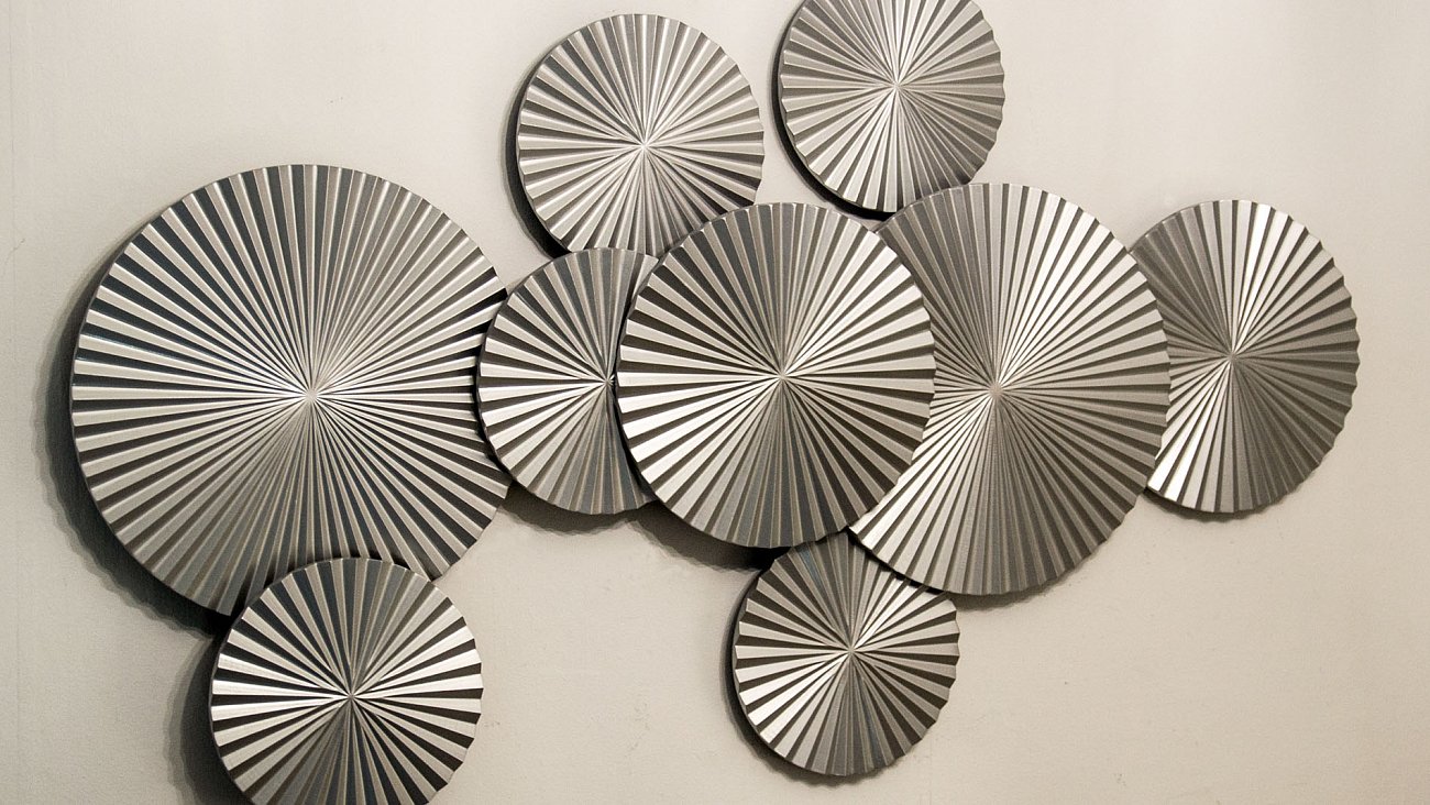 Панно декоративное настенное из дерева 160х90 см серебряное Silver-9 EVENHOME  00-3878820 Серебро  - Вид №1