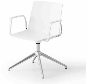 GABER Офисный стул из технополимера с подлокотниками на козелке Jubel