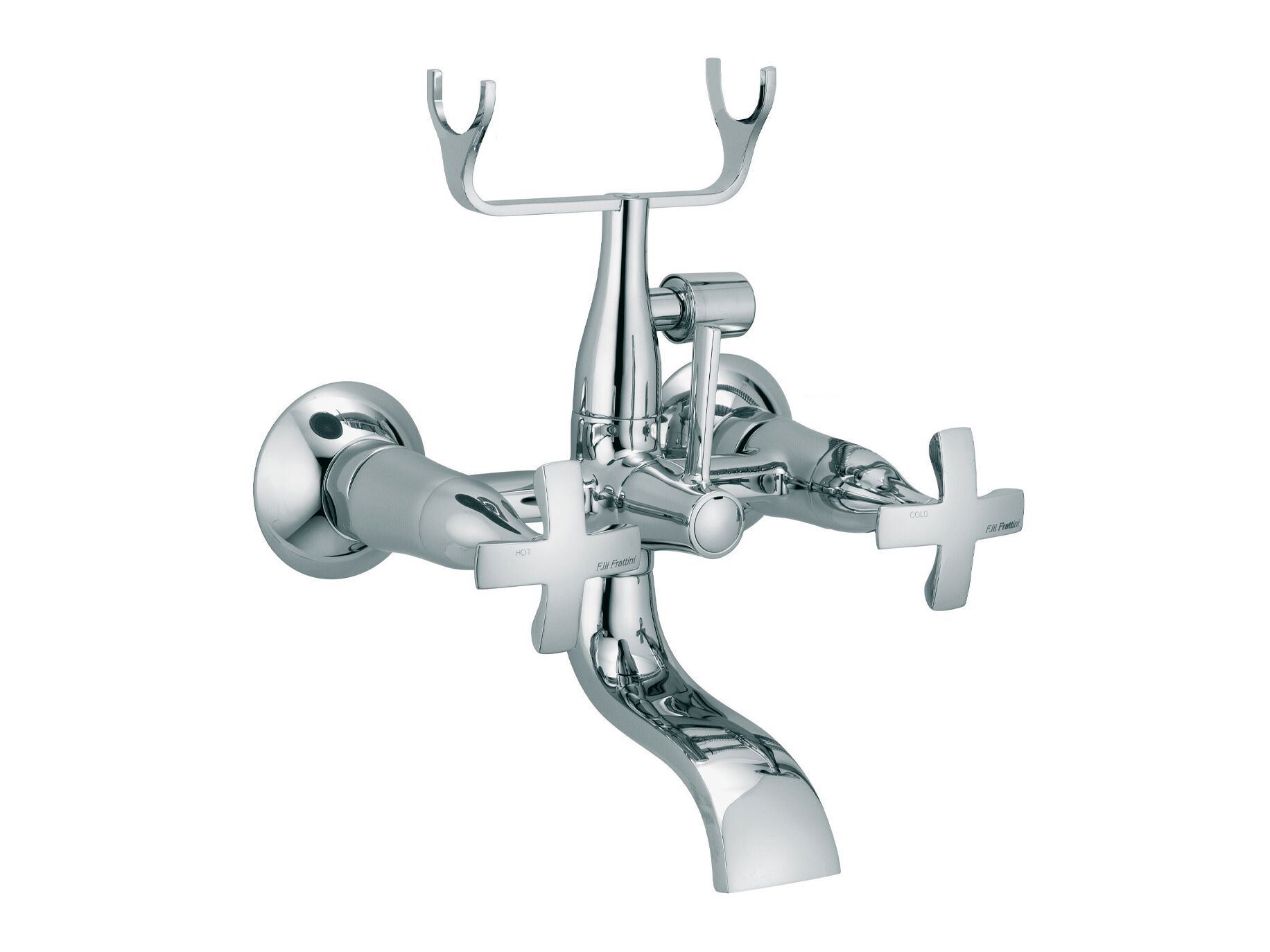 2 отверстия настенный наружный смеситель для ванны Rubinetterie Frattini Lucrezia ARCH-00045706