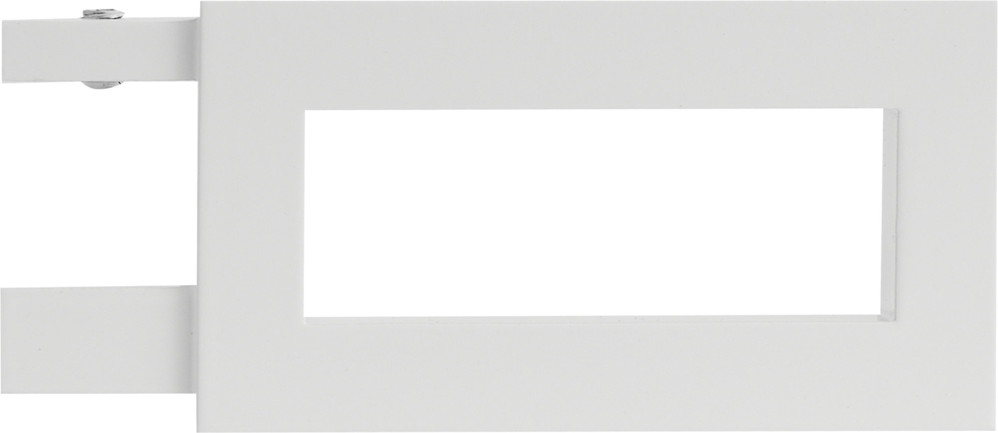 Наконечник Квадро Симпл металлический белый 4 см 2 шт. INSPIRE 86198724 STLM-0066739