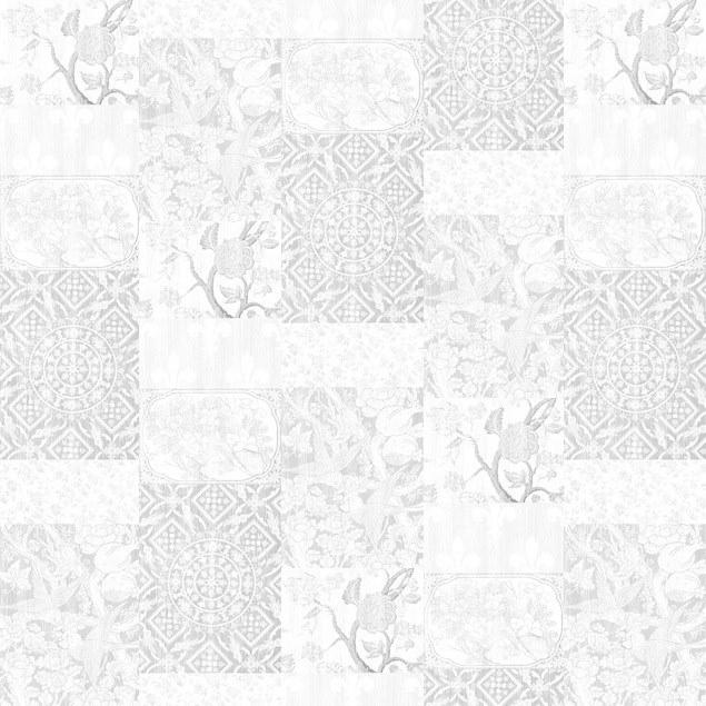 Mineheart Обои в стиле пэчворк Almost white Wal/072-3-4 - Вид №1