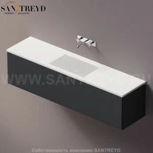 AELLM0CC11820ZZ Подвесная раковина настенная прямоугольная Agape Ell белая