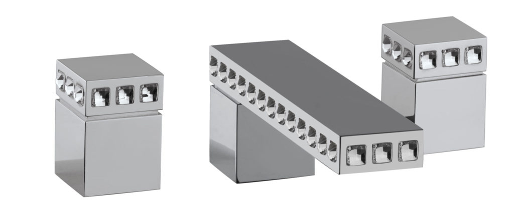 6P501 / SW Смеситель для раковины на 3 отверстия со сливом Clic-Clac. Bongio Pure Glam 6P501/SW