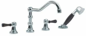 rvb Смеситель для кухни с вытяжным душем 1935 wood 1936.11.25-cc