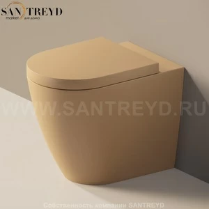 LK117RG9004 Приставной унитаз напольный Коричневый Ceramica Flaminia Link Италия