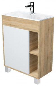 У83300 Тумба с раковиной Lido 60Н 1д. Дуб Сонома 1 Marka LIDO