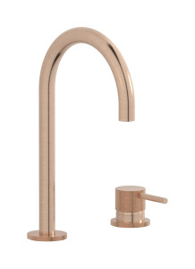 Смеситель для раковины на 2 отверстия. WE ARE IB id394sr Brushed Rose Gold Industria