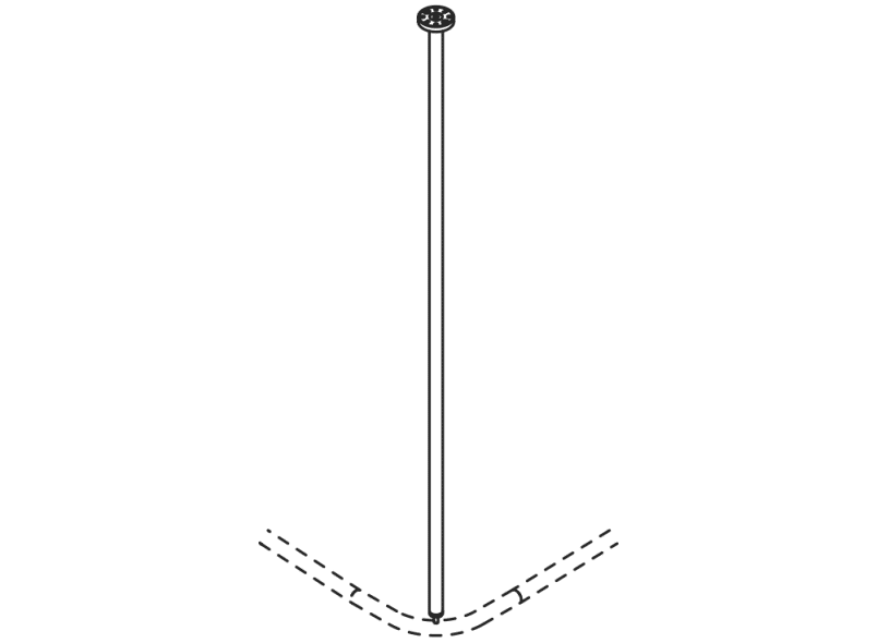 900.34.00440 потолочная подвеска HEWI System 900 - Вид №2