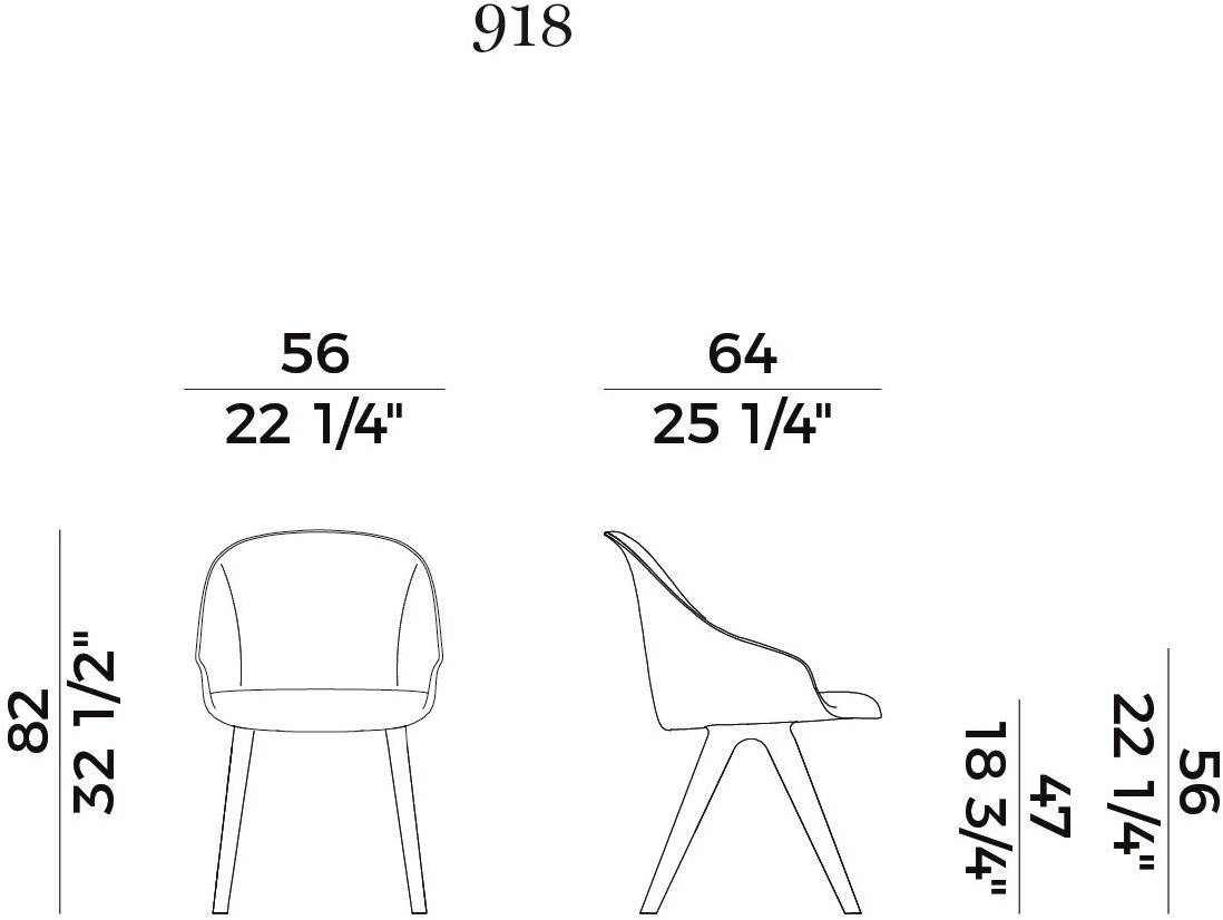 Potocco Мягкое кожаное кресло с подлокотниками Lyz 918 - Вид №4