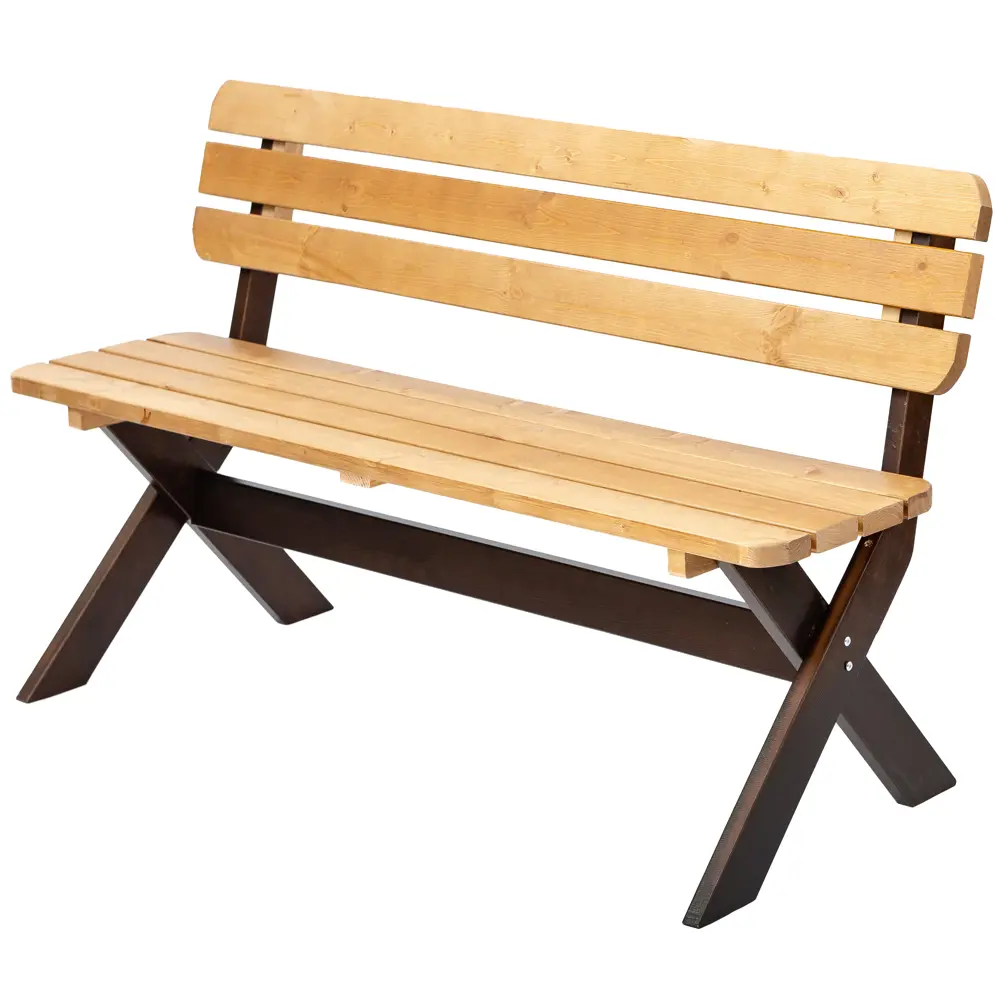 Скамья садовая Эстер 148x61x89 см дерево коричневый 84169795 STLM-2085272 Santreyd 