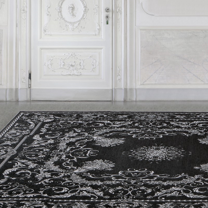 S33BI/ARGX125 Ковер Adriani e Rossi Бело-серебристый дизайн  - Вид №1