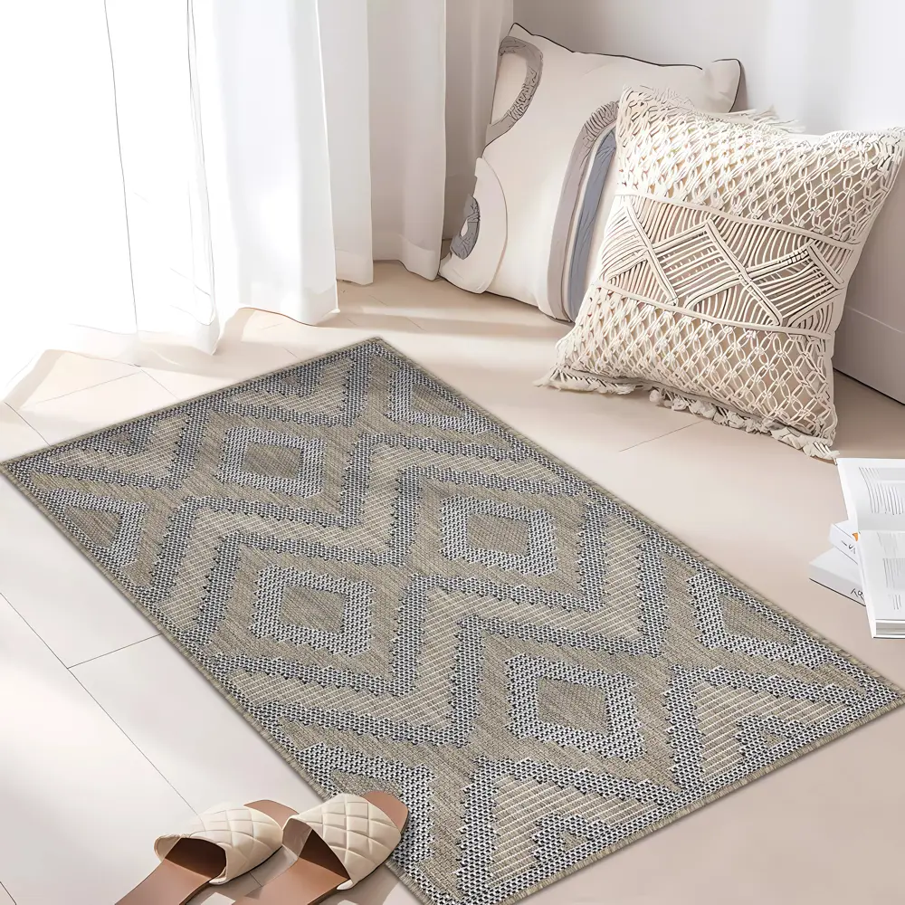 Циновка Дели 80x120 см полипропилен 81414_50512 цвет бежевый ROYALTAFT STLM-2211204 - Вид №5