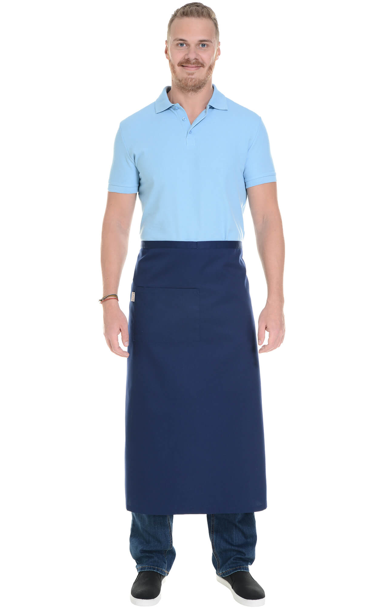 60130 Фартук удлиненный dark blue (темно-синий) HORECA  Одежда для официантов  размер  - Вид №6