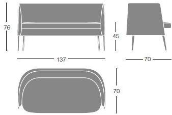 Segis Диван из ткани Agorà Agora sun-id-1350512 - Вид №8