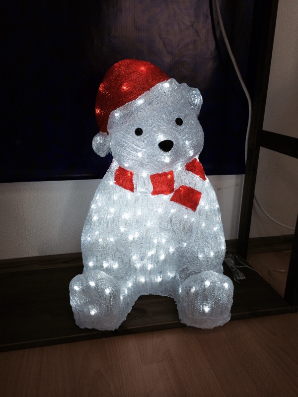 Световая Фигура "Медвежонок" 3D ELKI СВЕТОВЫЕ ФИГУРЫ 017733 Белый  - Вид №1