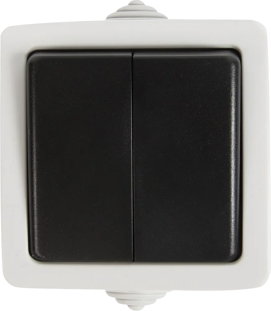 Влагозащищенный переключатель LK Studio Aqua с двумя клавишами 82268423