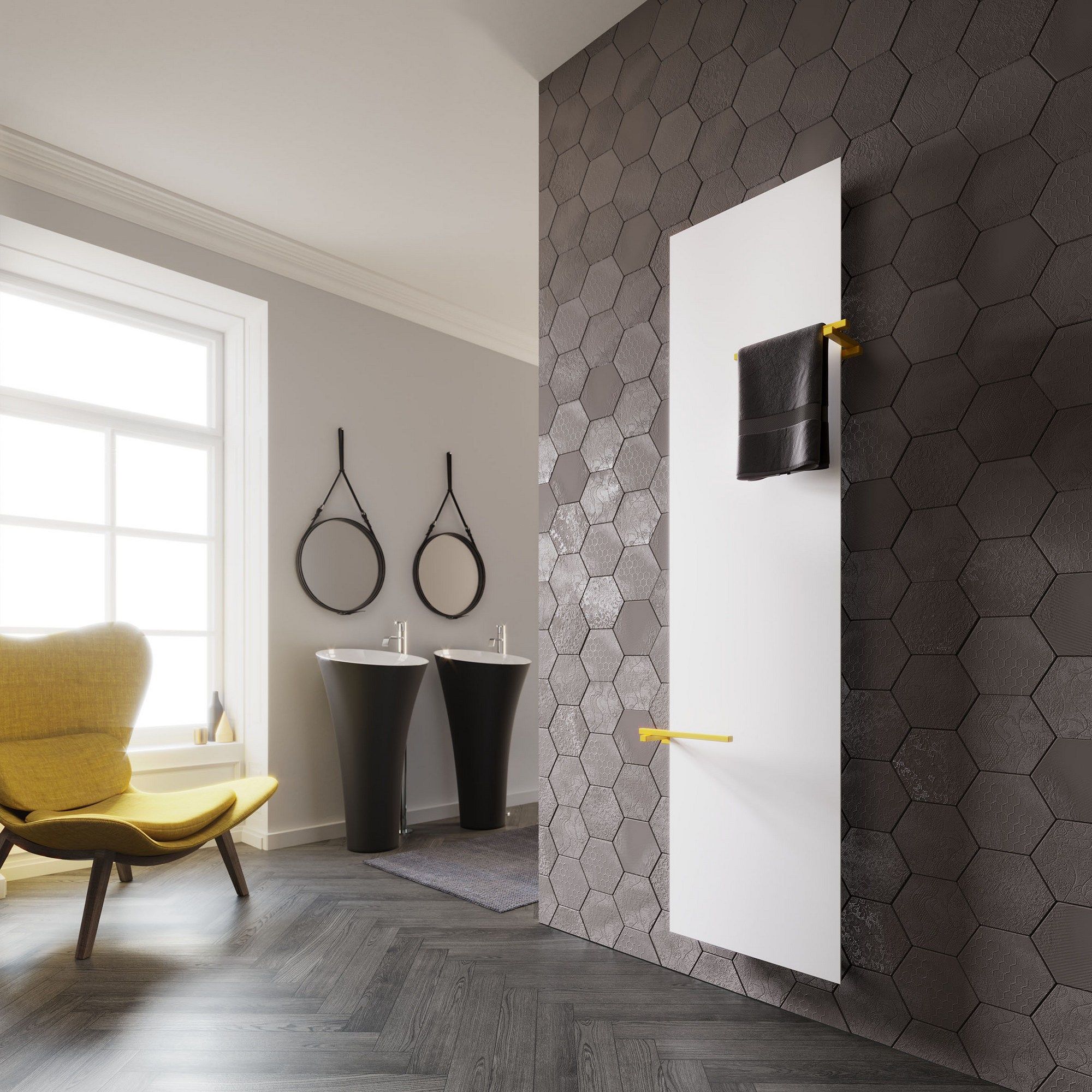 Вешалка для полотенец с полотенцесушителем Cordivari Design Neo Design ARCH-00031596 - Вид №3