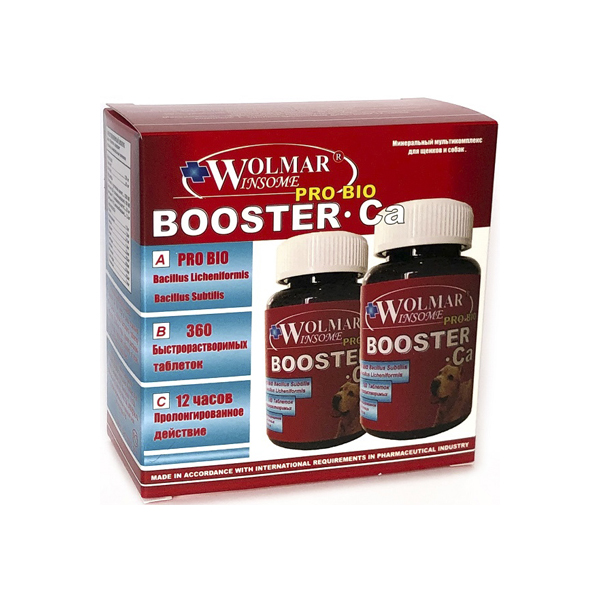 Т0026487 Витамины для щенков Bio Booster Ca для средних и крупных пород 360таб WOLMAR 