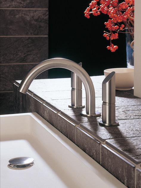 MGS Смеситель для раковины на 3 отверстия из нержавеющей стали Contemporary sun-id-1421238 - Вид №1