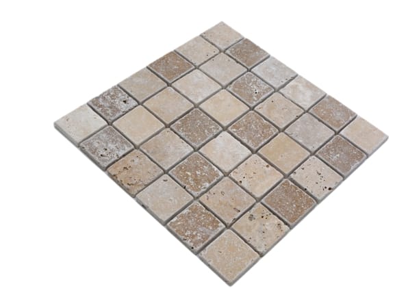 Мозаика из травертина Gold, Silver и грецкого ореха Mosaix мрамор ARCH-00017772 - Вид №4