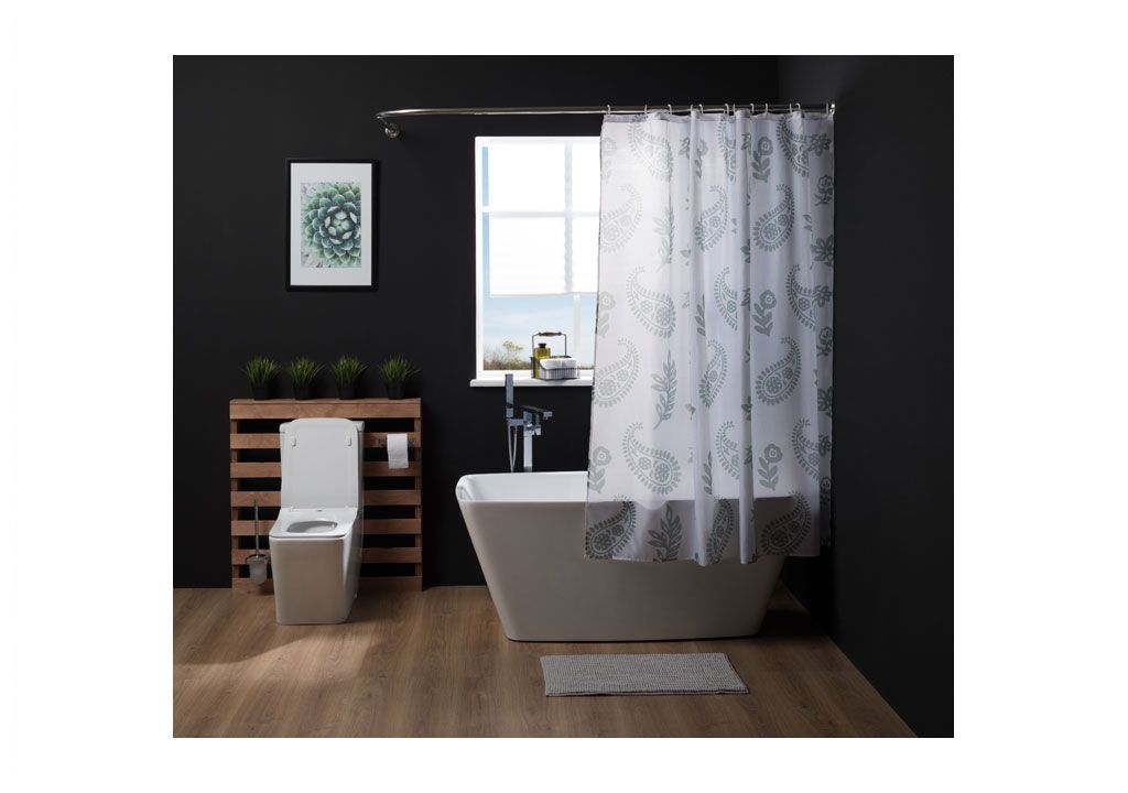 Коврик для ванной Aquanet MA3188I 75см, серый  - Вид №2