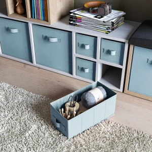 Короб Spaceo Fjord 15x31x15 см 6.9 л полиэстер цвет голубой