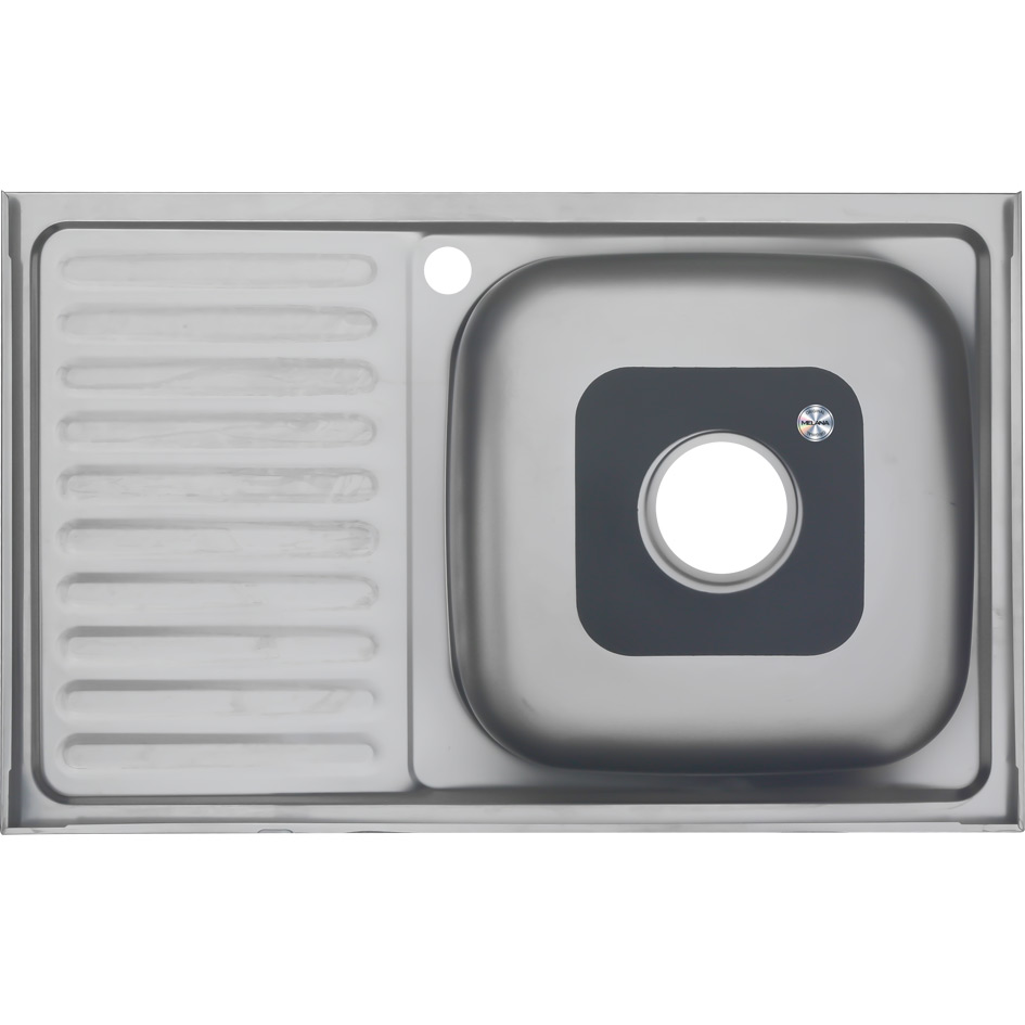 Мойка 8050 L MELANA 0,6/160 накладная прямоугольная с сифоном (014 t L*10) 014 t L (*10) - Вид №2