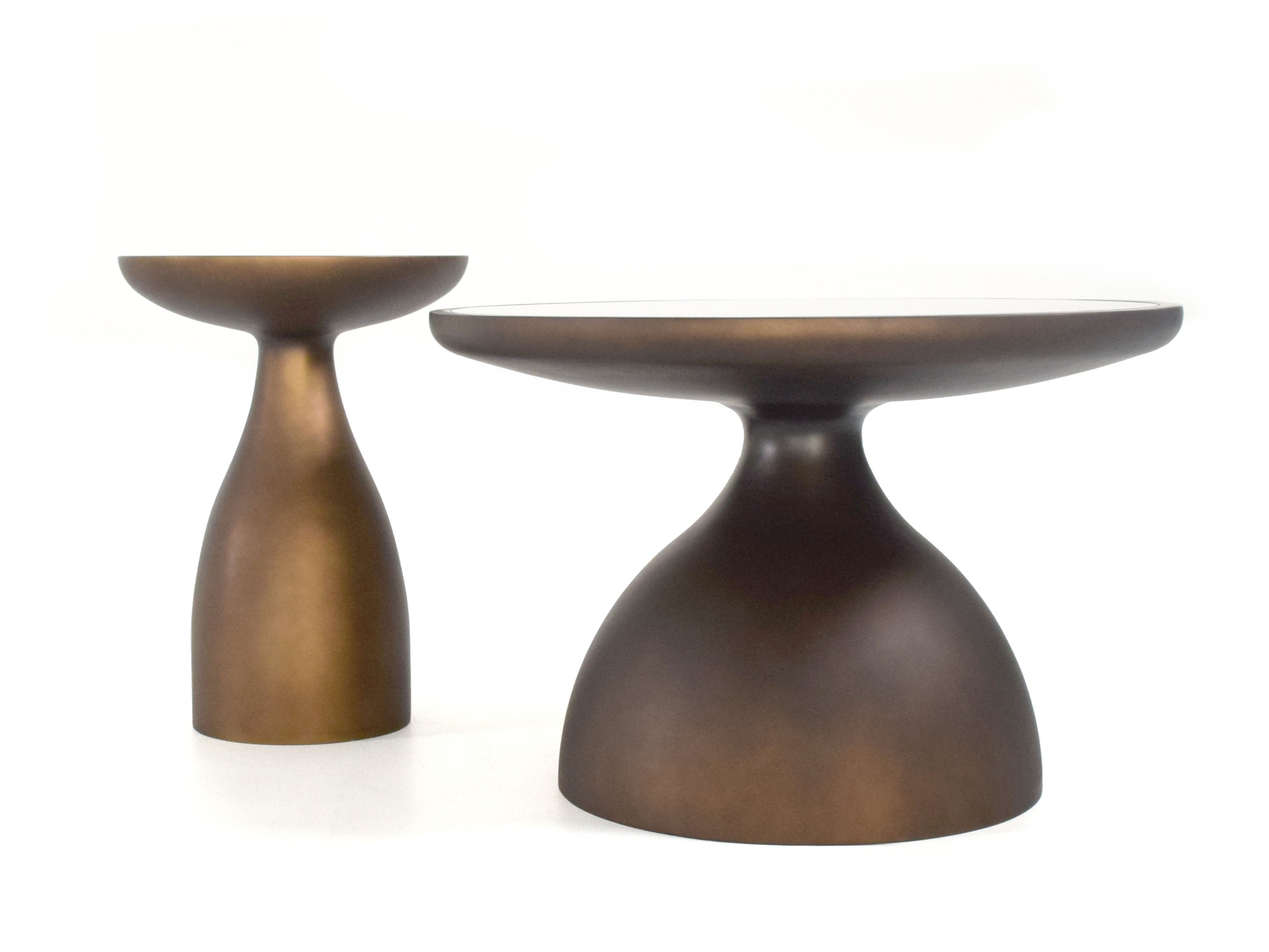 Круглый журнальный столик из смолы ABLE MARSIE ARCH-00008931 - Вид №1