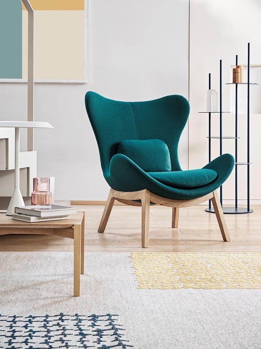 Calligaris Кожаное кресло с высокой спинкой Lazy Cs3373 - Вид №2