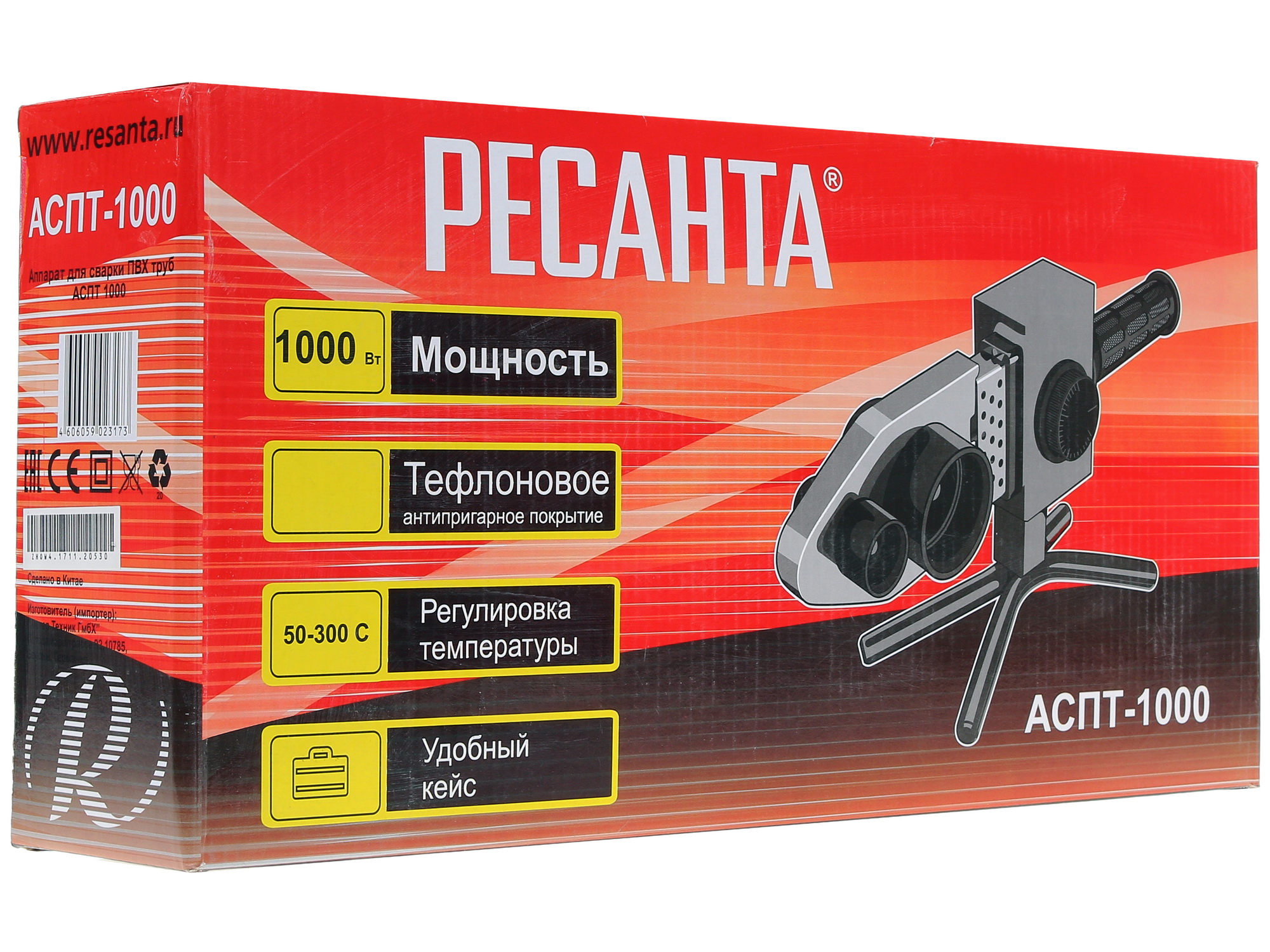 Сварочный аппарат для полипропиленовых труб Ресанта АСПТ-1000 1173161 STDN-0034868 - Вид №7