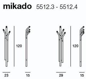 Pacini & Cappellini Настенная вешалка из массива дерева sun-id-1413084 - Вид №3