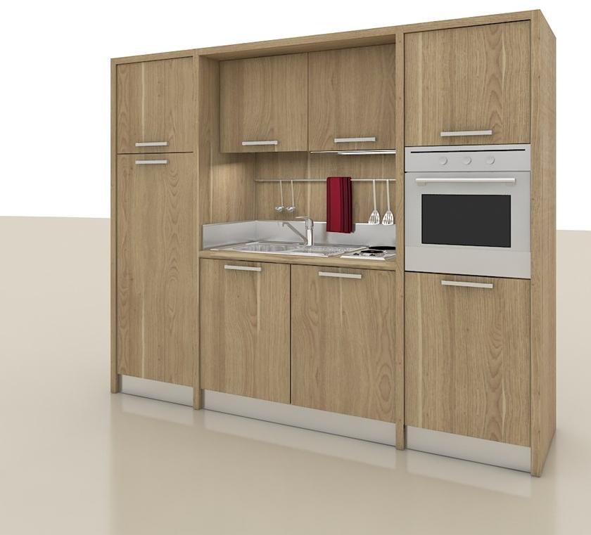 Mobilspazio Мини-кухня из дерева Zeus K134 - Вид №1