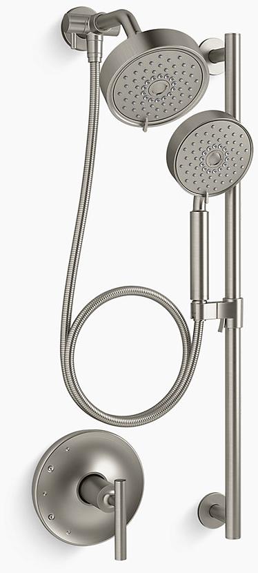 KOHLER Пакет для душа Purist Essentials, 1,75 галлона в минуту K-22181-G-CP  - Вид №1