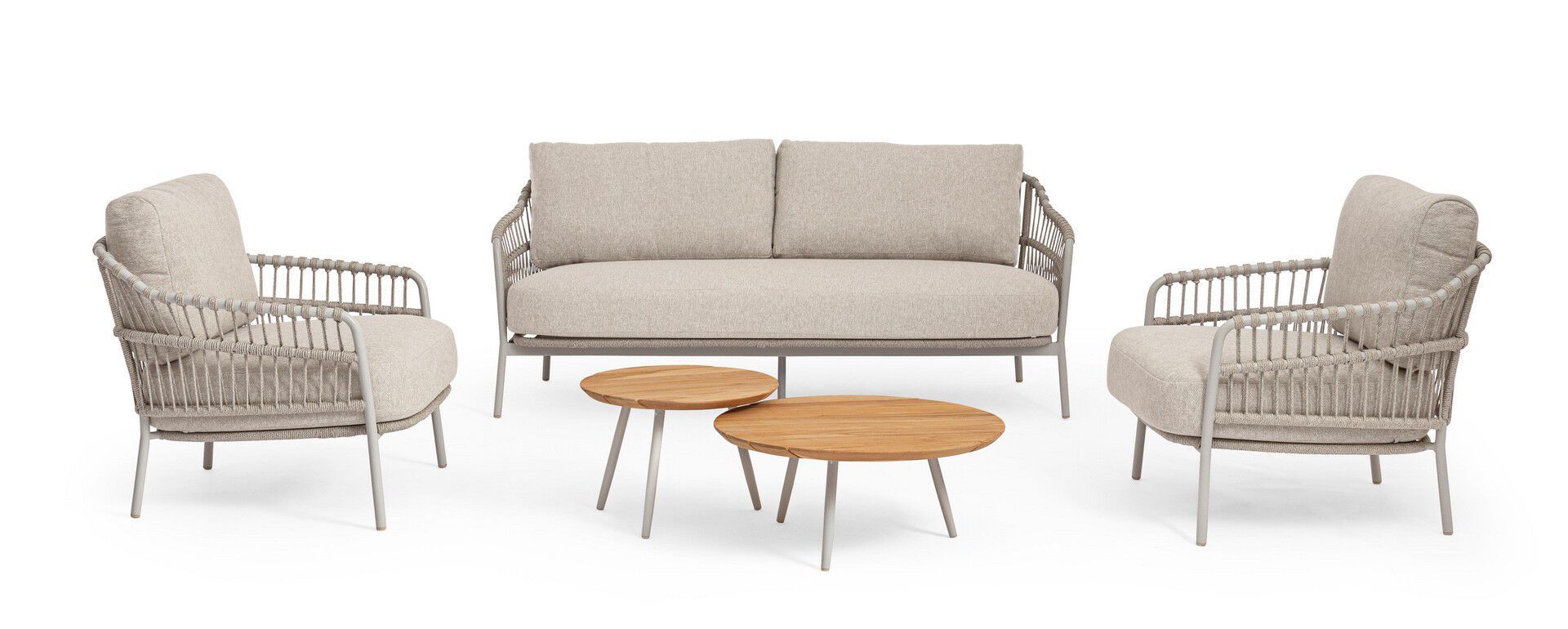 Веревочное и тканевое садовое кресло с подлокотниками BIZZOTTO Talaia ARCH-00134743 - Вид №8